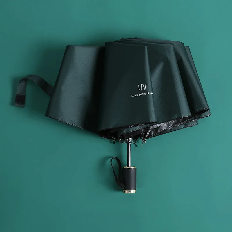 Складной зонт от солнца с черным покрытием простой женский корейский зонтик и УФ
