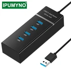 USB C хаб 3,0 3,1 multitype-C 4 порта LED для MacBook Air Pro компьютера ПК ноутбука аксессуары OTG адаптер сплиттер