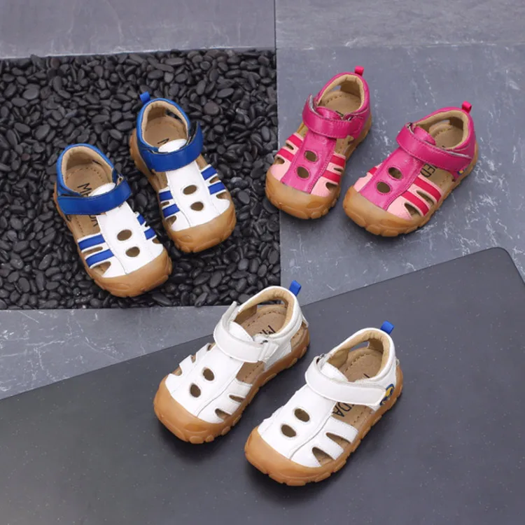 Высококачественная летняя детская обувь брендовые сандалии с закрытым носком