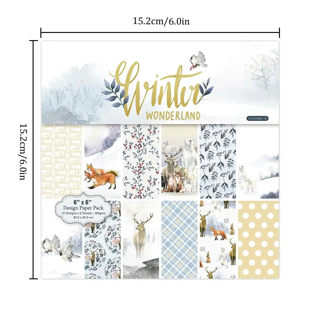 Новинка 24 листа подставки для скрапбукинга на рождественскую вечеринку бумажный