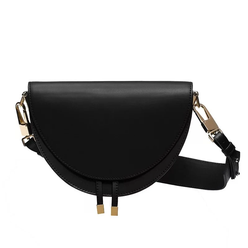 Модная крокодиловая женская сумка через плечо полукруглая седельная сумки на из