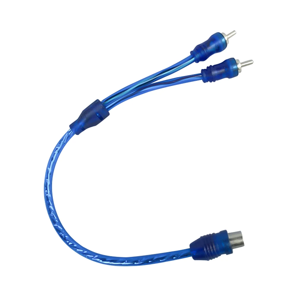 AOSHIKE 1 RCA Женский на 2 мужской аудио кабель и папа Y сплиттер для усилителя AUX