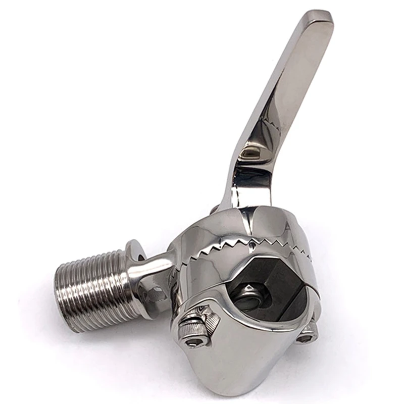 

Marine Boat Antenna Ratchet Base Clamp on / Rail Mount 316 Stainless Steel