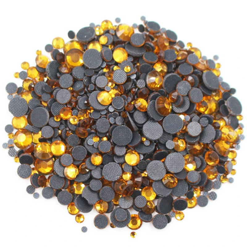 Стразы DMC из SS6-SS30 топаза стеклянные стразы для горячей фиксации свадебного