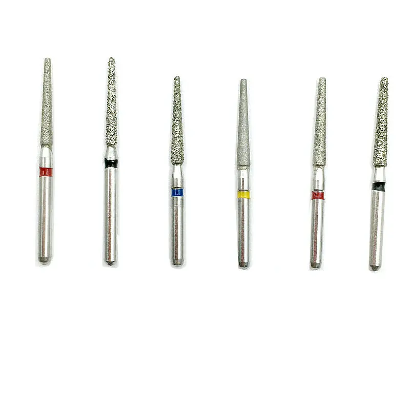 100 шт./10 коробок Стоматологические алмазные Буры сверла серии TF