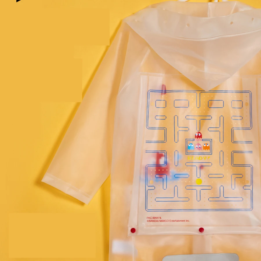 Прозрачный водонепроницаемый дождевик пончо для пеших прогулок детей