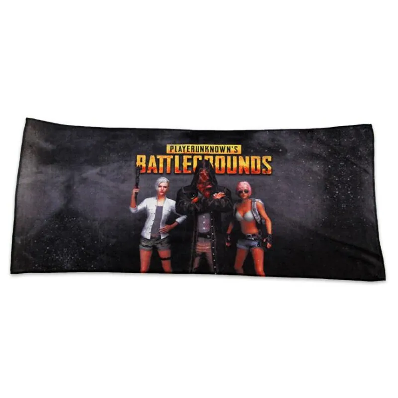 DC супергерой фильм Мстители игра PUBG Железный человек Дэдпул Бэтмен Капитан Америка Косплей детали костюма банное полотенце подарок - Цвет: Белый