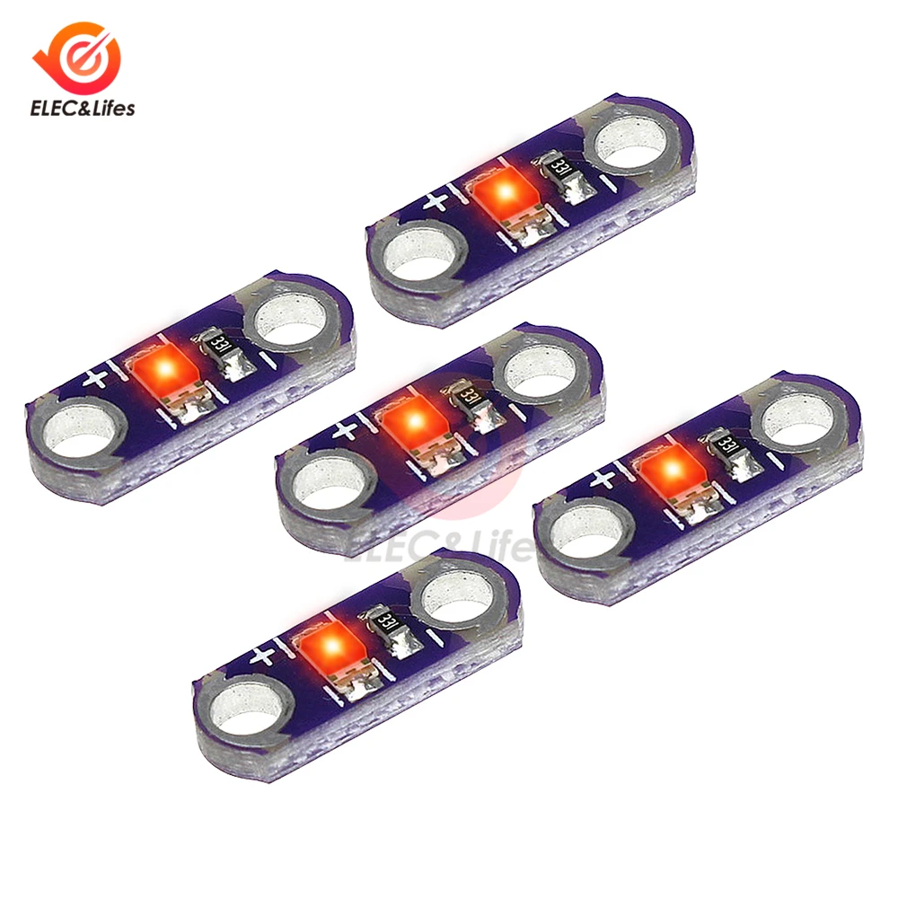 5 шт. мини LilyPad SMD светодиодный модуль красный/синий/зеленый/желтый/модуль белых