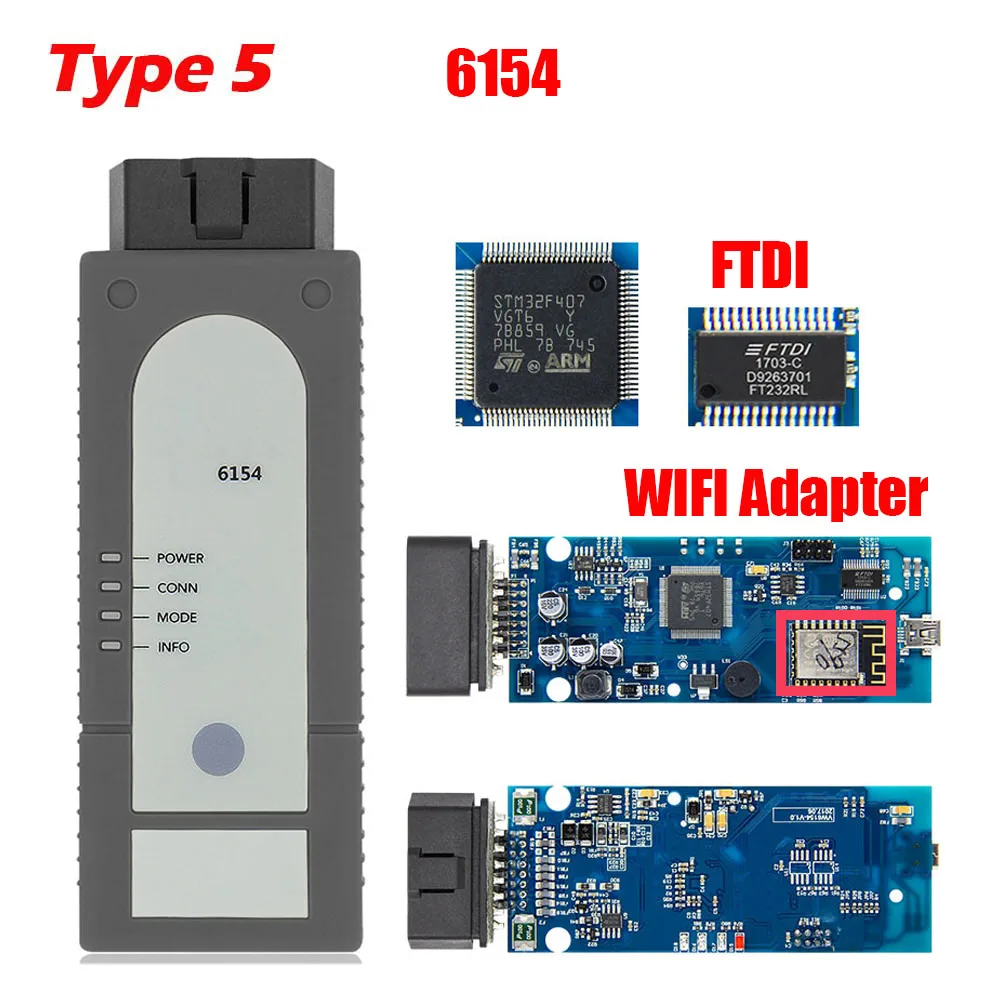 5054a uds OKI многоязычный 5054 ODIS V4.3.3 obd2 считыватель кодов Сканер 5054 для vag Диагностический инструмент 3 шт./лот - Цвет: Type 5