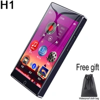 ruizu h1 4 inch touch screen bluetooth 5 0 mp3 player with built in speaker support fm radio recording video e book