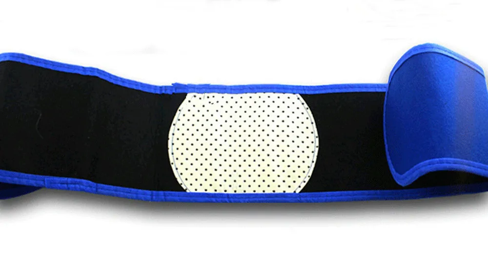 1piece Tourmaline Self Heating Belt Braces & Supports Magnetic Therapy Waist Keep Warmer Blue |