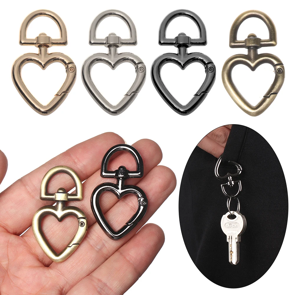 1/2 шт. пряжки в форме сердца пружинные кольца из цинкового сплава с покрытием