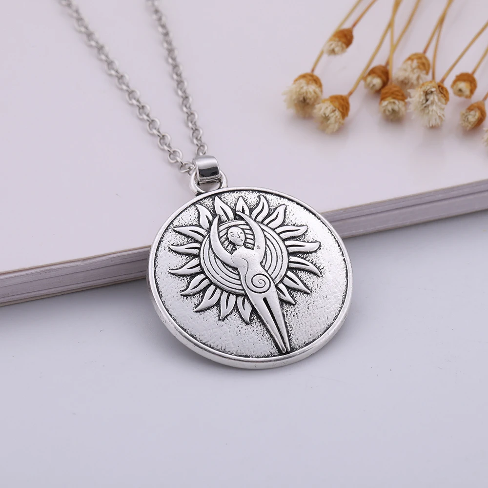 Винтажный амулет с подвеской в виде бога солнца EUEAVAN ожерелье под античное