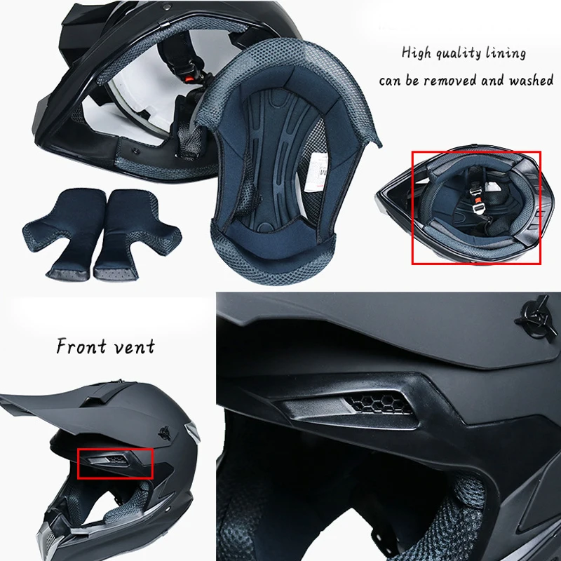 

Motocross Helmet Motorcycle Dirt Bike Motorbike Helmets Accessories Casco Moto Cascos Para Moto Capacete Blue Red White