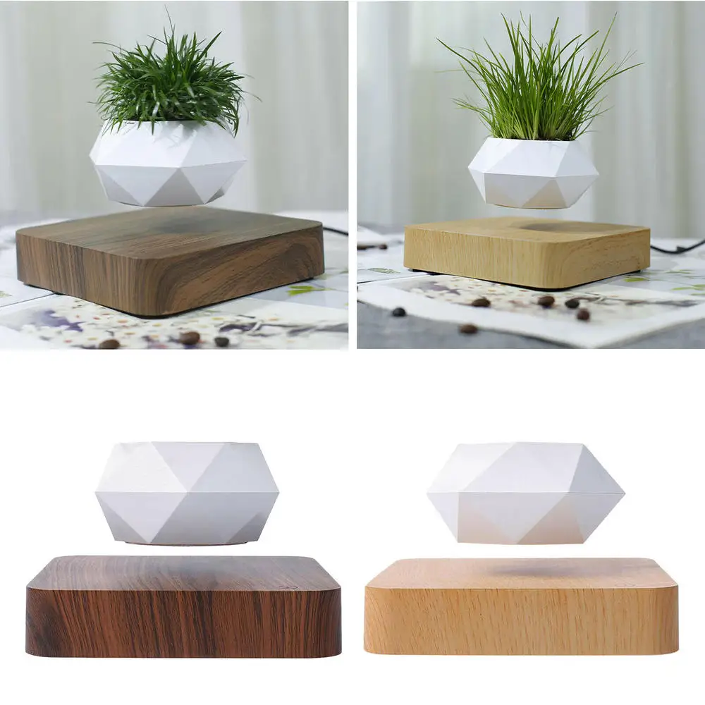 

Levitating Air Bonsai Pot Magnetic Rotation Flower Plant Pot Succulent Pot Patio Home Desktop Decor Creative Birthday Gift