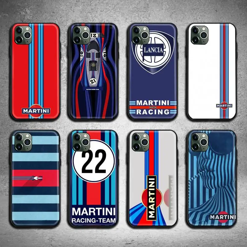 Чехол для мобильного телефона Martini Racing iphone 12 pro max 11 XS MAX 8 7 6 6S Plus X 5S SE 2020 XR|Бамперы| |