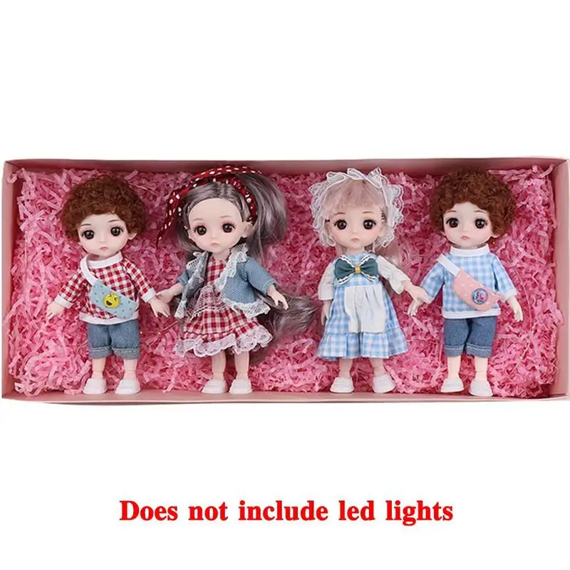 

Dolls Set Valentine Day Gifts 13 Movable Jointed Girl Boy Toys With Gift Box Fashion Cute Beauty Doll Toy For Birthday