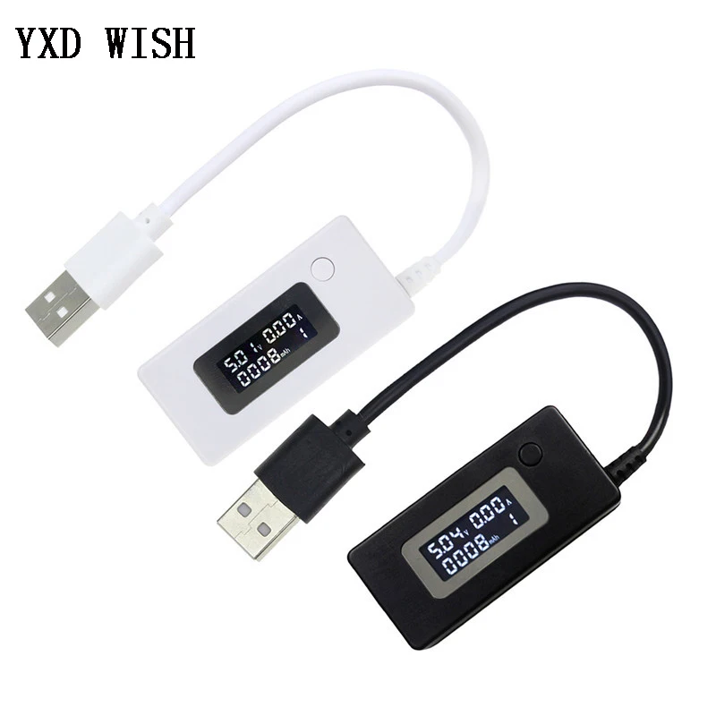

LCD Screen Mini Creative Phone USB Tester Portable Doctor Voltage Current Meter Mobile Power Charger Detector Voltmeter