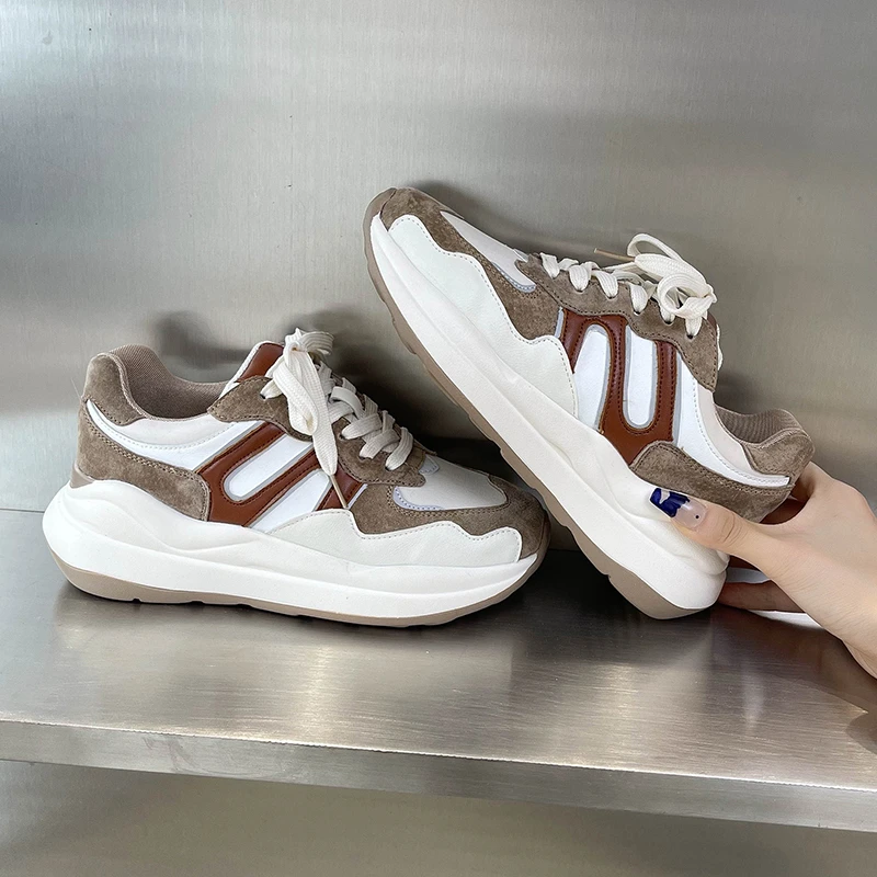 

Flats Running Sports Women Shoes 2021 Autumn Winter New Platform Fashion Breathable Designer Sneakers Walking Casual Shoes Mujer