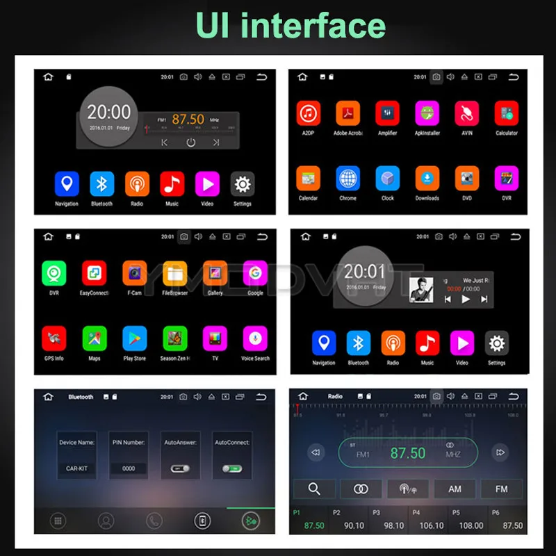 YMODVHT 9 дюймов 4 Гб + 64 ГБ Android 0 автомобильный DVD-радиоприемник для KIA KX5 Sportage 2016 2017 2018