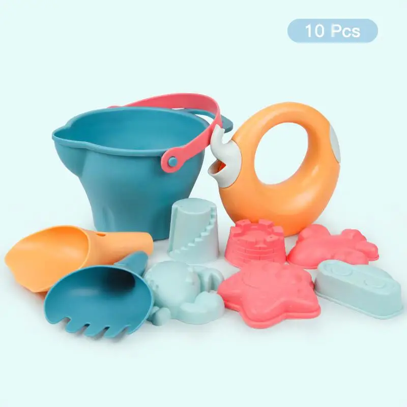 

Toys for Kids 5-14pcs Baby Beach Game Toy Children Sandbox Set Kit Summer Toys for Beach Play Sand Water Play Cart