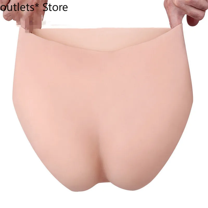 

Full Silicone Underwear CD Trangender Butt Pads Enhancer Synthetic Leather Men Bodysuit Sexy Latex Underwear