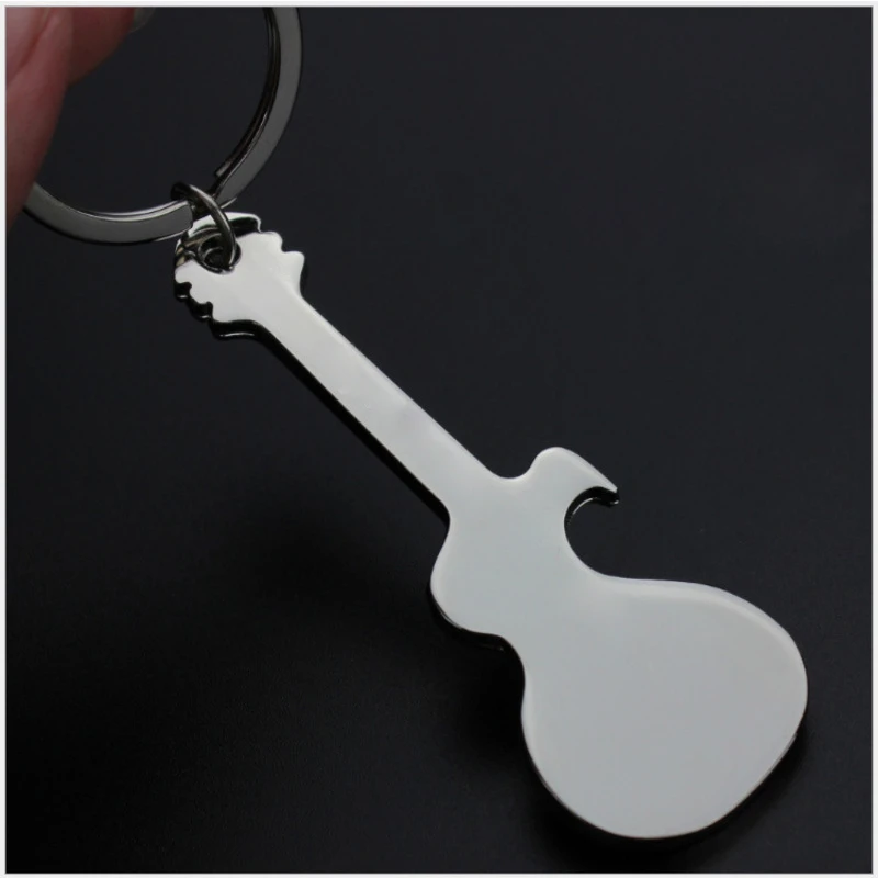 Beer Bottle Opener Key Chain Mini Guitar Kitchen Keychain Metal Bar Tool EDC Keyring Can Custom Logo Gift For Friendship 2021 | Украшения и