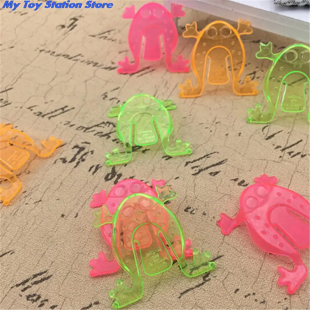 

10PCS Jumping Frog Hoppers Game Kids gift toys Birthday Party Toys for Girl Boy Goody Bag Pinata Fillers 4.3*4.3cm