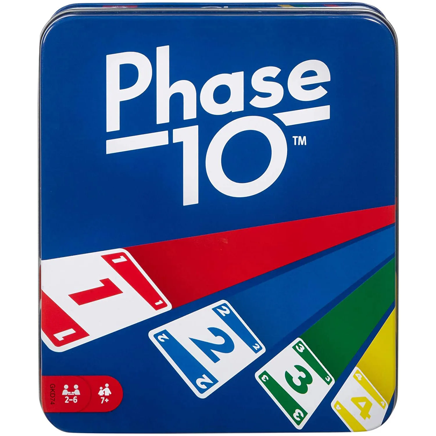 Железная коробка Uno Phase 10 карточная игра Mattel Games оригинальная семейная Веселая