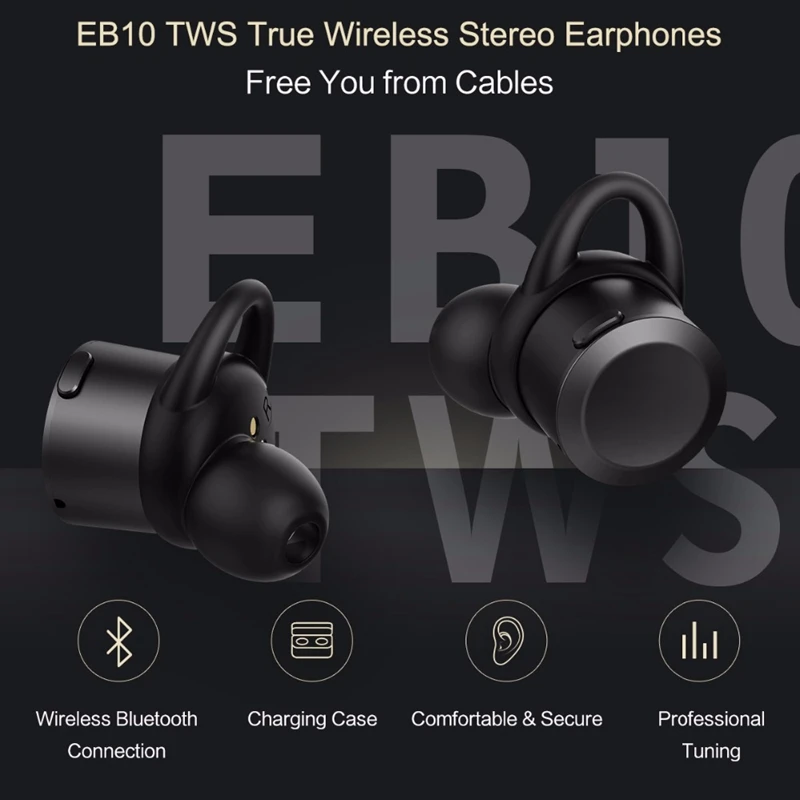 Рок н наушники вкладыши TWS Bluetooth 4 1 Беспроводной True стерео мини с микрофоном и