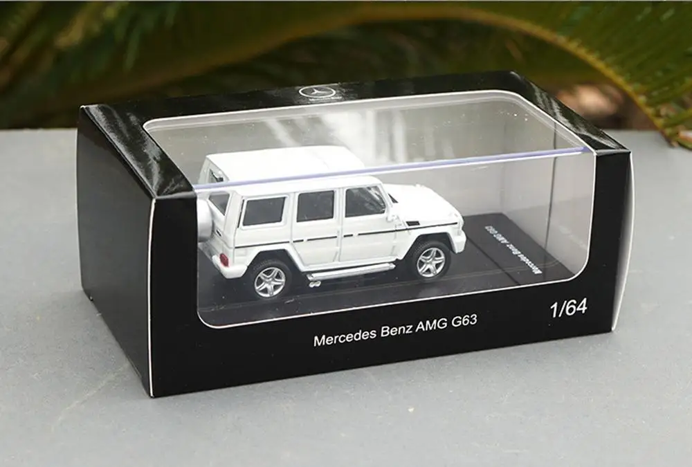 1/64 Mercedes Benz G Class AMG G63 SUV белый литой автомобиль Модель Коллекция игрушек