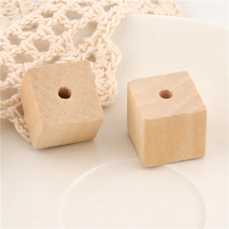 8 шт кубические квадратные деревянные бусины Подвески незавершенные из