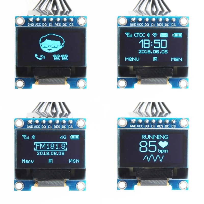 0 96 дюймов I2C SPI серийный 128X64 O светодиодный ЖК дисплей Дисплей модуль SSD1306 для