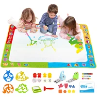 magic water doodle mat drawing board with coloring pens stamp set early educational for kids children painting art toys