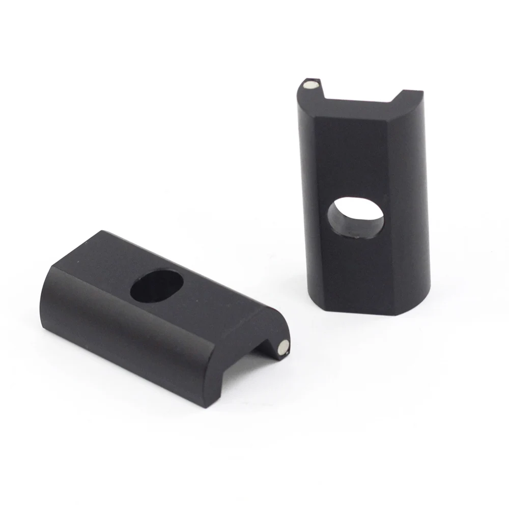 2pcs C buckle black SILVEROCK СПЛАВ ШАРНИР зажимной рычаг предельная гайка легко оболочка Магнитная для Brompton 3Sixty складной велосипед C пряжкой Brompton аксессуары - Цвет: 2pcs C buckle black