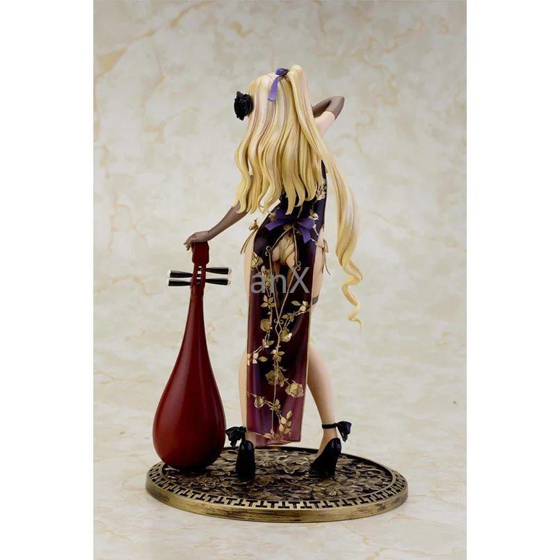 

24cm Japanese anime Fantasy golden lotus girl PVC action figure toys anime sexy girl Fantasy golden lotus dolls model toys gift
