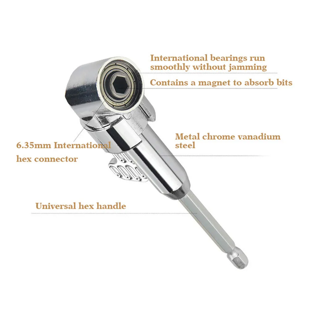 

105 Degree Short Corner Screwdriver Screwdriver Connector Electric Drill Extension Bend Sleeve Bending Screwdriver