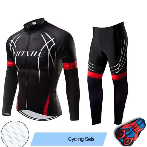 Cycling Set Uhtxhu, осень-весна, набор для велоспорта, одежда для велоспорта, набор для велоспорта, мужские майки для велоспорта, наборы для велоспорта - Цвет: Cycling Set