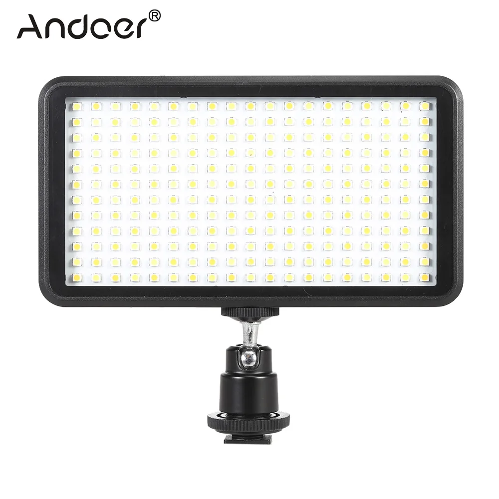 

Andoer 228pcs Beads Ultra Thin LED Video Light Photo Studio Panel Lamp Lighting for Canon Nikon DSLR 3200K-6000K Illumination