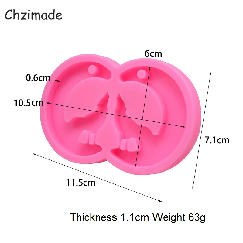 Chzimade Волк Луна Форма силиконовые формы для эпоксидной смолы ключевая цепь кулон