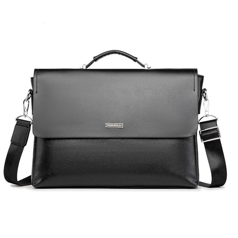 

Кожаный портфель для ноутбука 14 дюймов, Вместительная деловая сумка, мужской офисный кросс-боди, мессенджер, мешок на плечо для Ipad