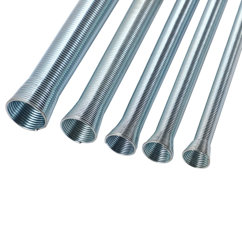 

5pcs Spring Tube Bender 210mm Tension Spring Pipe Bender 1/4inch-5/8inch Spring Steel For Copper Aluminium Tube Bending Hand Too