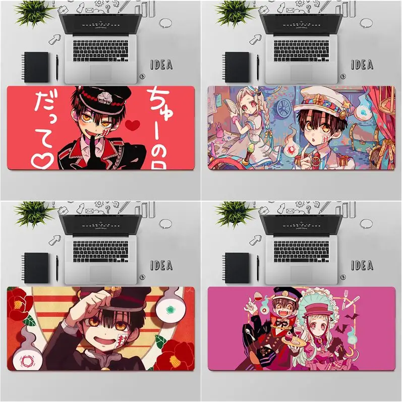 

FHNBLJ высококачественный Аниме Коврик для мыши в туалете Hanako kun с фиксирующимся краем, бесплатная доставка, большой коврик для мыши, коврик дл...