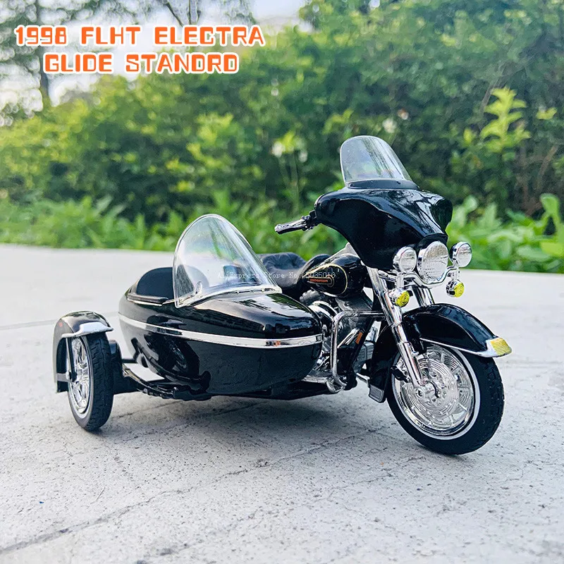 

Maisto 1:18 1998 FLHT ELECTRA Limited edition three-wheeled motorcycle series die-casting car collection hobby car model toy