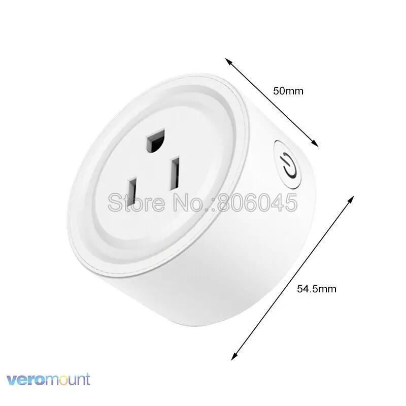 Magic Home умная розетка Wi-Fi US Plug, Wi-Fi пульт дистанционного управления Alexa Голосовое управление, синхронизация ВКЛ/ВЫКЛ Google Home Electric Mini 10A