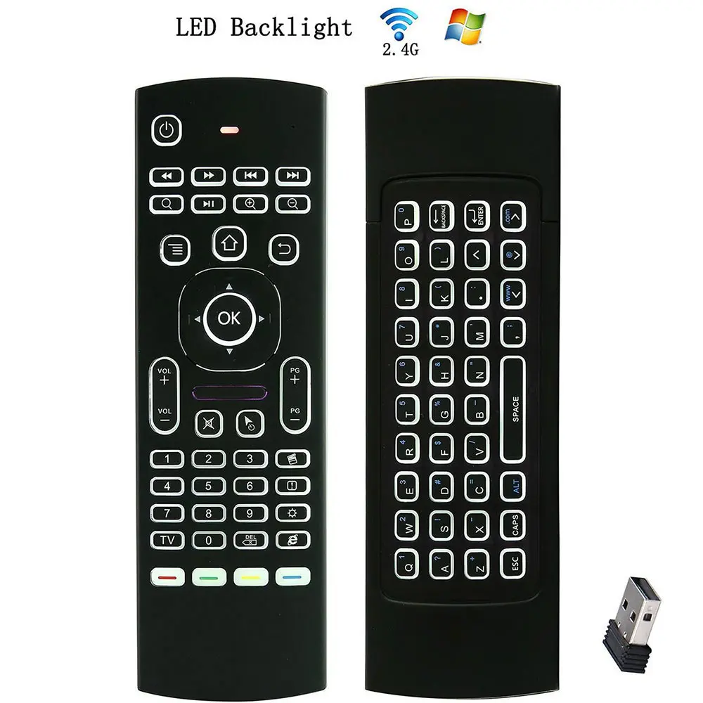 Новая беспроводная клавиатура с подсветкой и пультом дистанционного управления