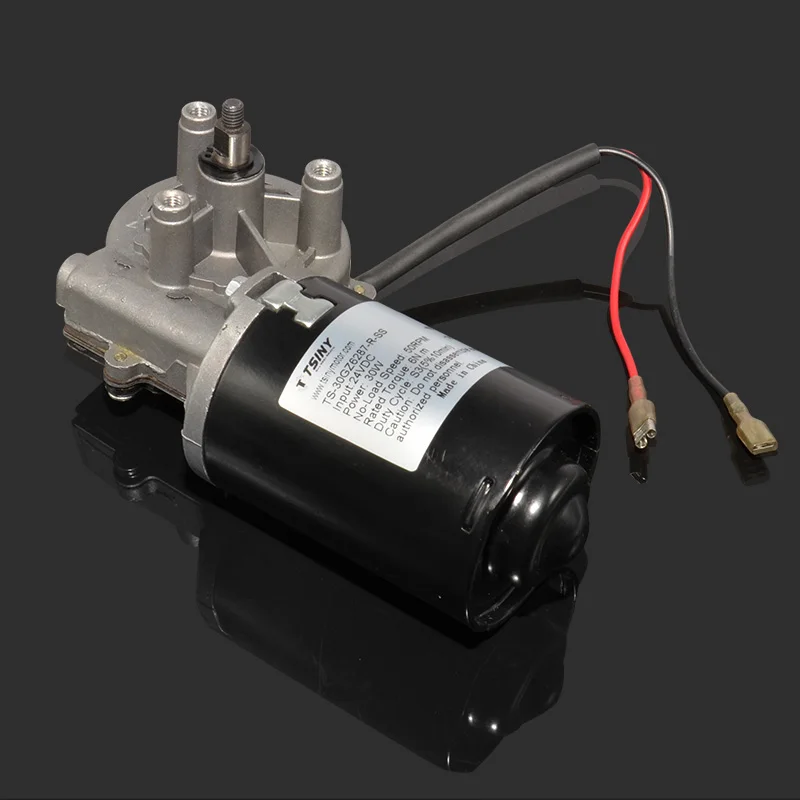 

Worm and Worm wheel motor 30 watts, 12 v and 24 v dc geared motor 60 kg garage feel 30 w turbine cooper