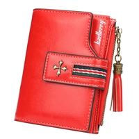 baellerry fashion women wallets high quality short card holder female purse coin holder wallets for girl tassel zipper wallet