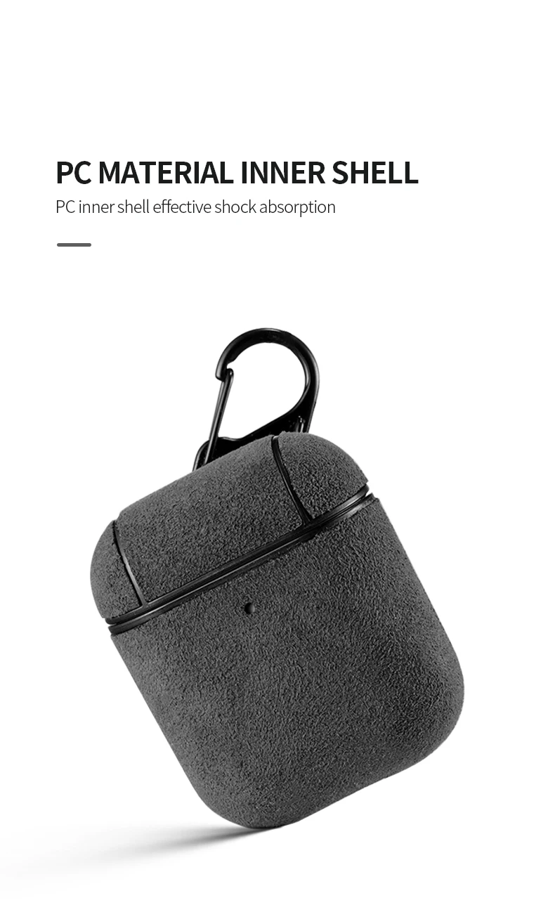SanCore Alcantara кожаный чехол для наушников для Apple Airpods 1 Airpods 2 чехол роскошный защитный чехол Аксессуары для Airpods