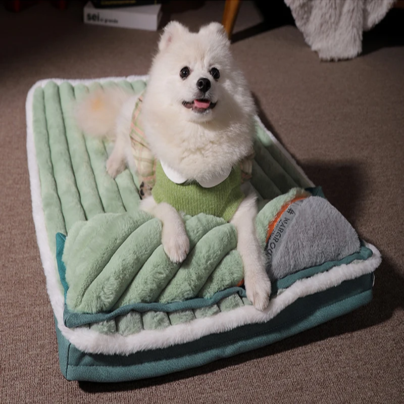 

Pet Self-Heating Sleeping Mat Winter Dog Mattress Blanket Air Cushion Sofa Small And Medium-Sized Dog Plus Velvet Cushion